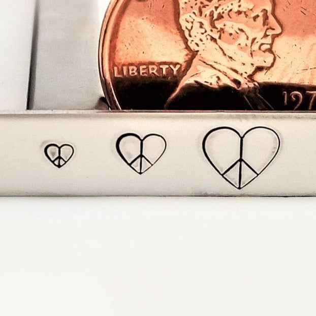 Full Heart Metal Design Stamp by Font Fixation