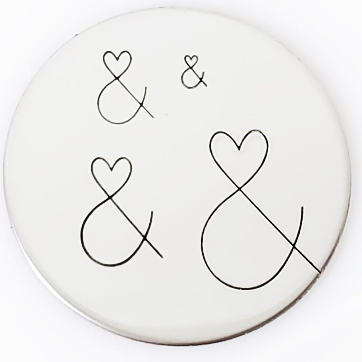 Wedding Ampersand Metal Design Stamp by Font Fixation