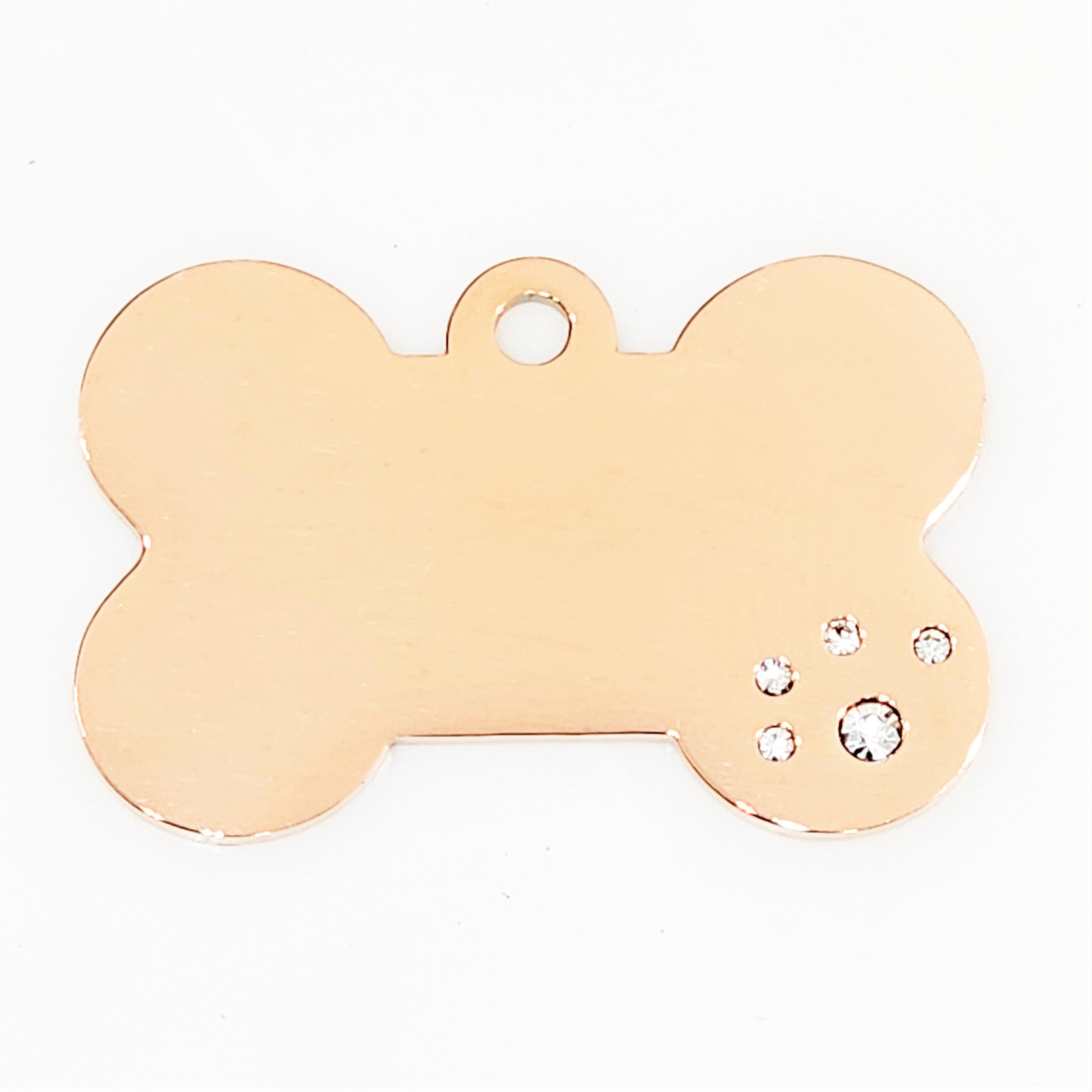 Rose gold bone dog hot sale tag