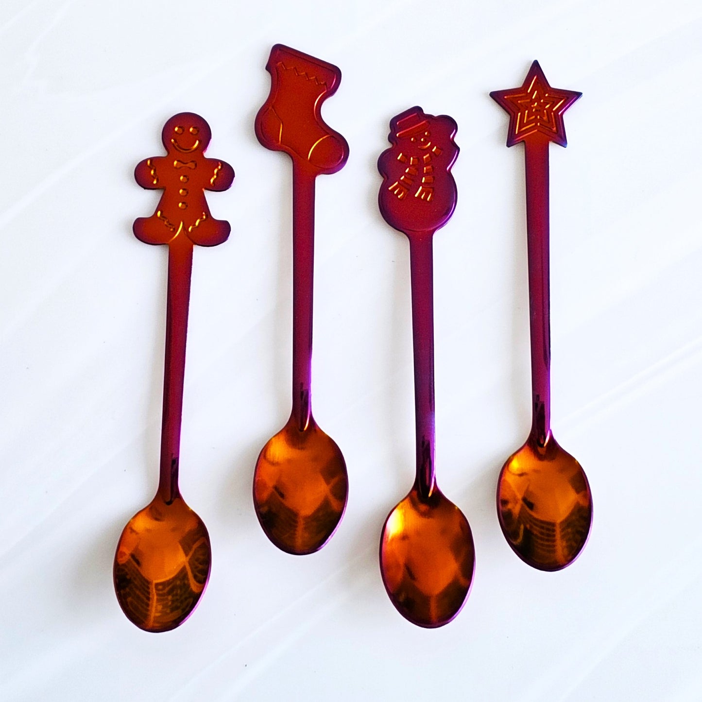 Holiday Spoons - Red/Orange/Purple